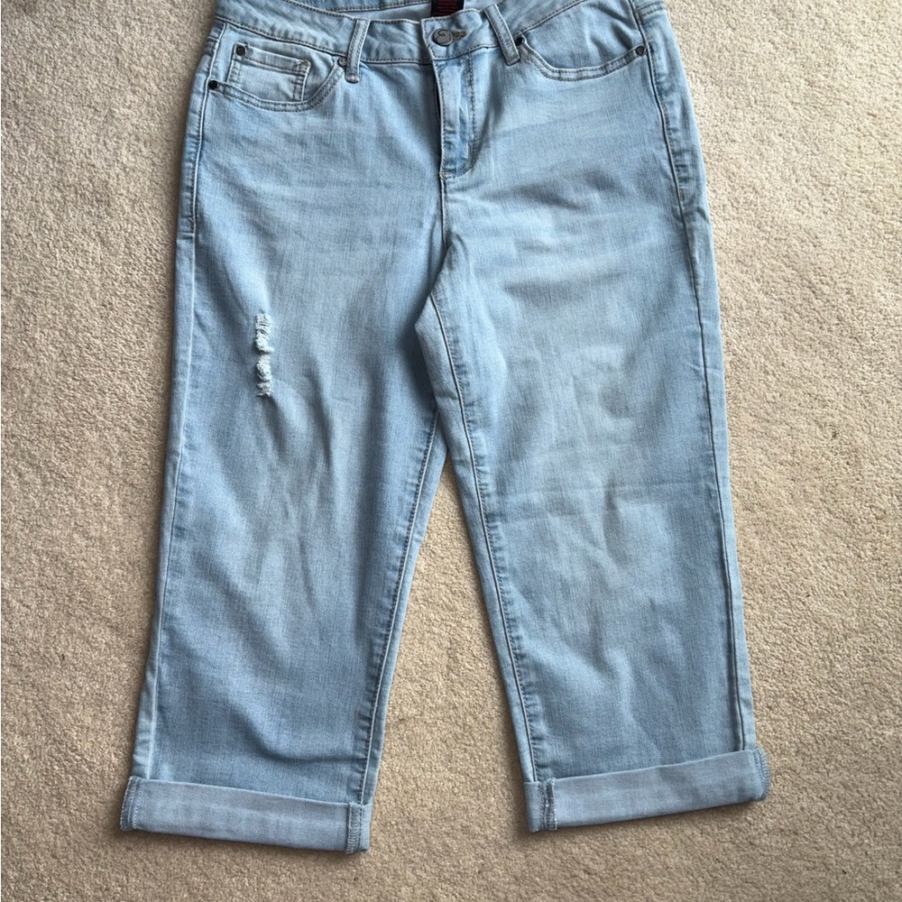 Earl Jeans capri Blue Denim size 8 - Picture 8 of 9